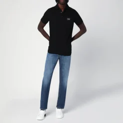 Polo-shirt avec étiquette de marque