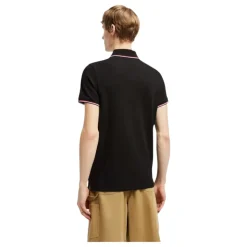 Polo à Tricolore en Noir