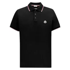Polo à Tricolore en Noir