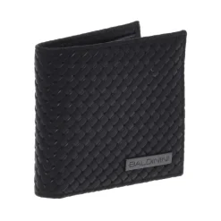 Portefeuille en cuir tissé