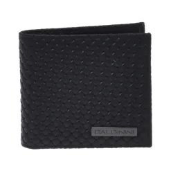Portefeuille en cuir tissé