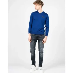 Pull en Laine Mérinos à Col en V pour Homme