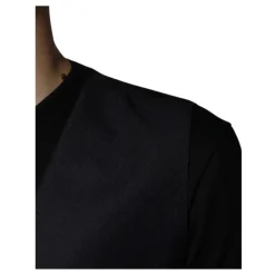 Robe Gilet en Laine Noire