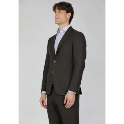 Robe Micro Damier en Laine Stretch