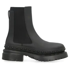 Rockstud M-Way Leather Chelsea Boots