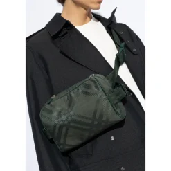 Sac Banane Zippé Check-Jacquard