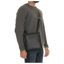 Sac bandoulière en cuir avec bandoulière ajustable