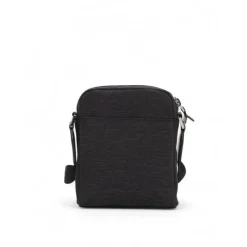 Sac bandoulière en cuir et textile