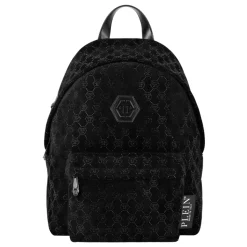 Sac à dos en cuir Monogram Strass
