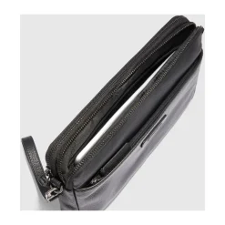 Sacoche homme en cuir porte-iPad®mini avec poignée amovible et protection RFID