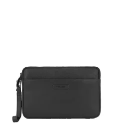 Sacoche homme en cuir porte-iPad®mini avec poignée amovible et protection RFID