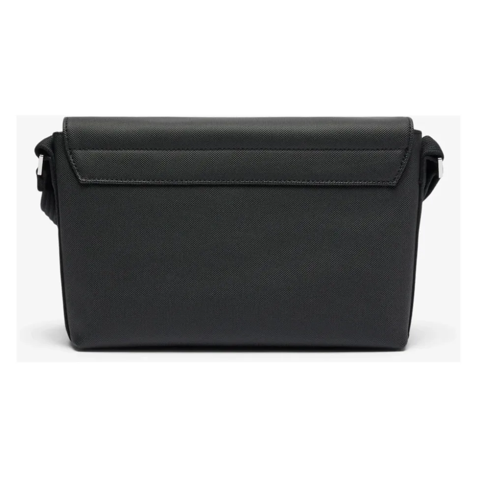 Sac à rabat classique pour homme en noir
