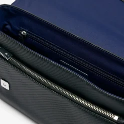 Sac à rabat classique pour homme en noir