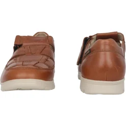 Sandales Larges en Cuir - Marron