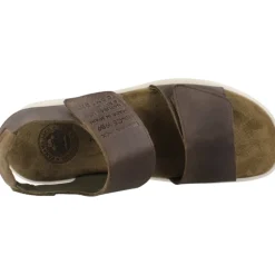 Sandales plates avec sangles adhésives