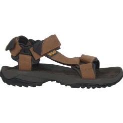 Sandalette marron pour homme avec semelle intermédiaire en mousse Eva
