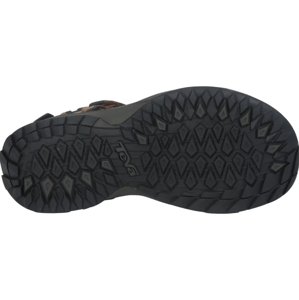 Sandalette marron pour homme avec semelle intermédiaire en mousse Eva