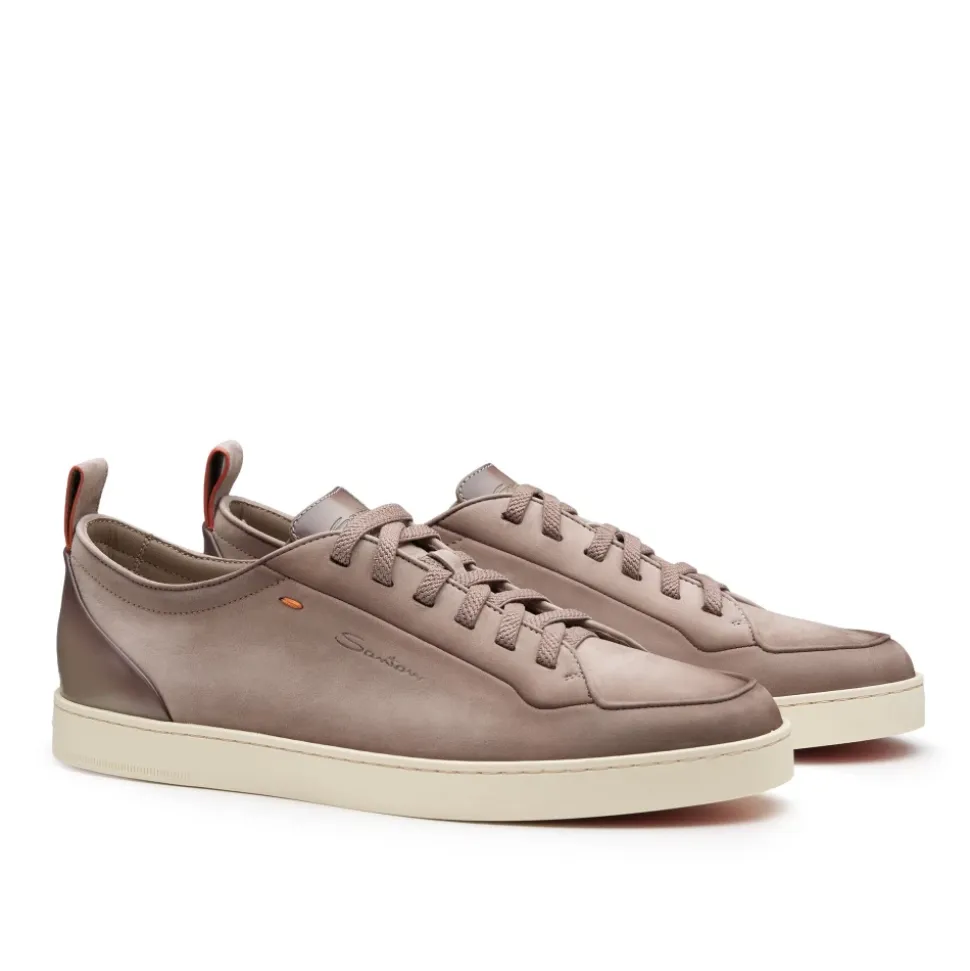 Sneaker à lacets en nubuck