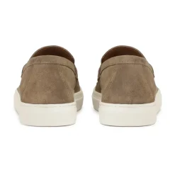 Sneakers taupe avec dessus slip-on