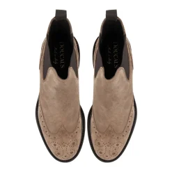 Stivaletto in pelle scamosciata