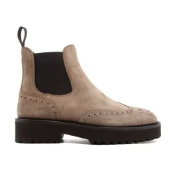 Stivaletto in pelle scamosciata