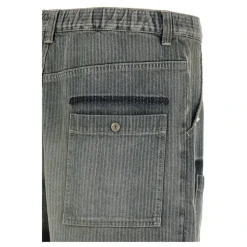 Stripe Denim Bush Pants