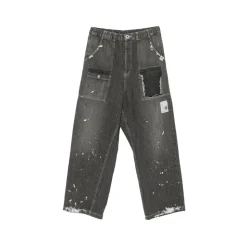 Stripe Patchwork Jeans