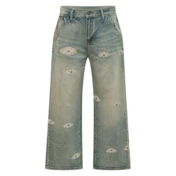 Studded Face Jeans