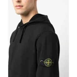 Sweat à Capuche Jersey avec Badge Logo