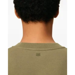 Sweat Khaki Classique avec Logo Ami Coeur