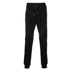 Sweatpants côtelés imprimés en noir