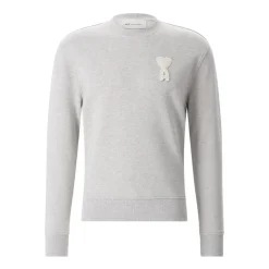 Sweat-shirt avec patch cœur au crochet