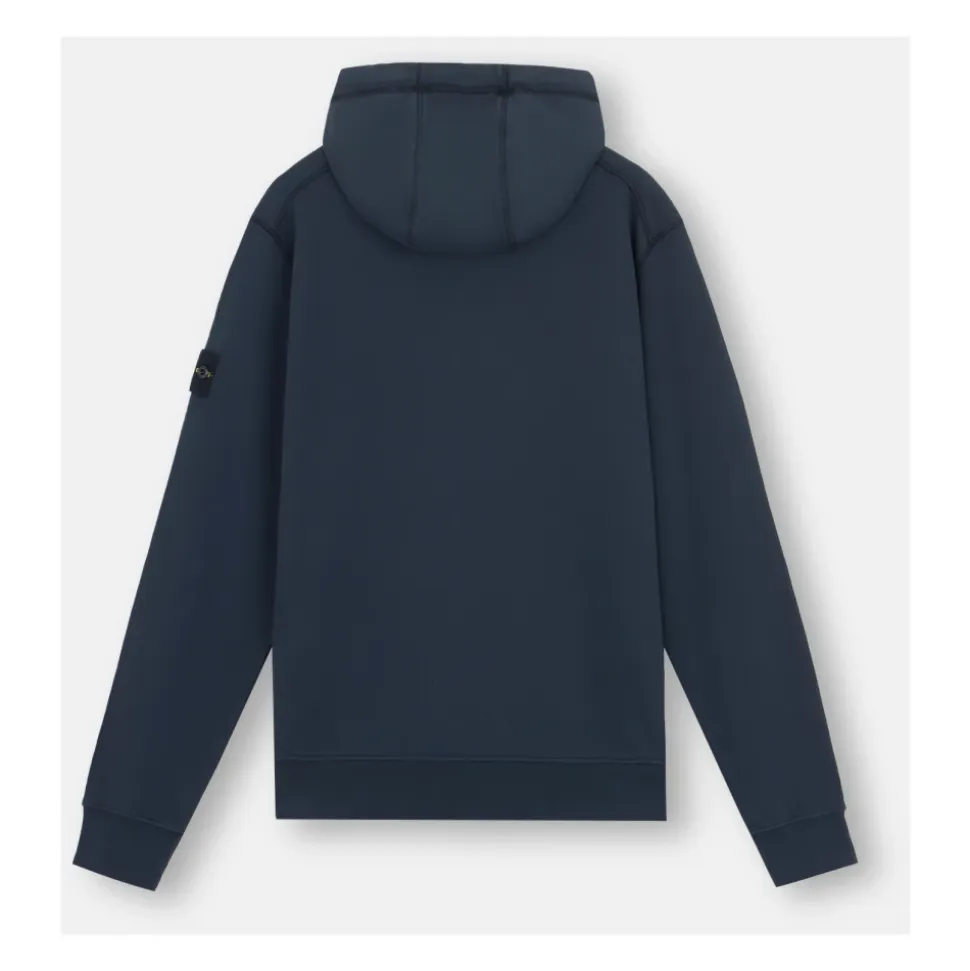 Sweat-shirt à capuche zippé intégral avec effet flammé