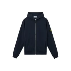 Sweat-shirt à capuche zippé intégral avec effet flammé