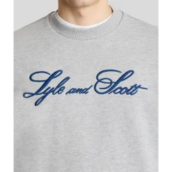 Sweatshirt à col rond avec logo Script