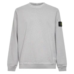 Sweatshirt col rond en molleton Malfilé effet 'Old'