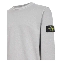 Sweatshirt col rond en molleton Malfilé effet 'Old'