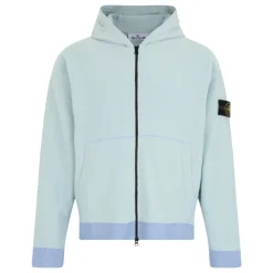 Sweat-shirt en coton avec fermeture éclair
