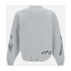 Sweat-shirt ras du cou avec broderie intégrale