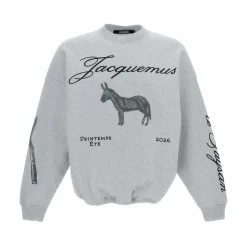 Sweat-shirt ras du cou avec broderie intégrale