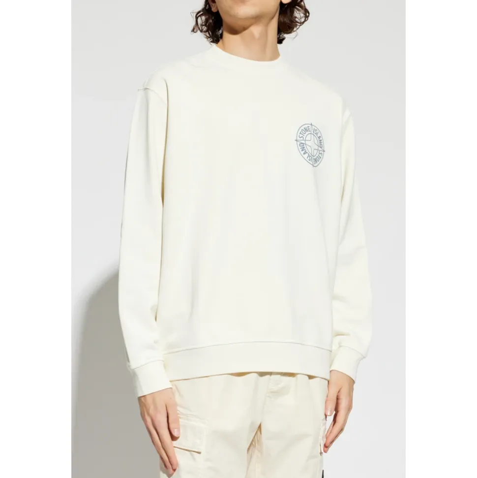 Sweat-shirt ras du cou avec logo imprimé