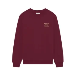 Sweatshirt Slogan Urbain en Vin