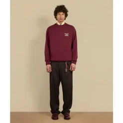 Sweatshirt Slogan Urbain en Vin