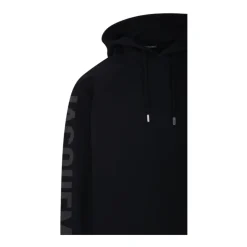 Sweatshirt Typo Noir pour Homme