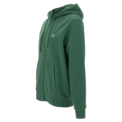 Sweat-shirt zippé en molleton coupe classique