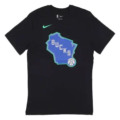 Tee-shirt avec logo Milwaukee Bucks Noir