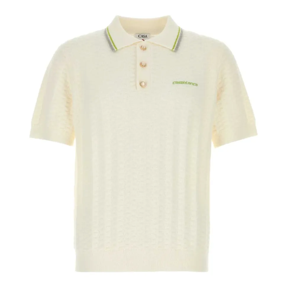 Tennis Boucle Long-Sleeve Polo Shirt