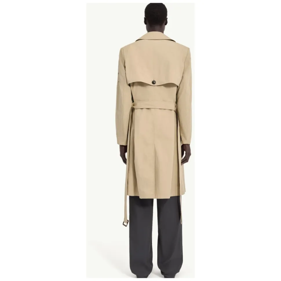 Trench-coat croisé ceinturé