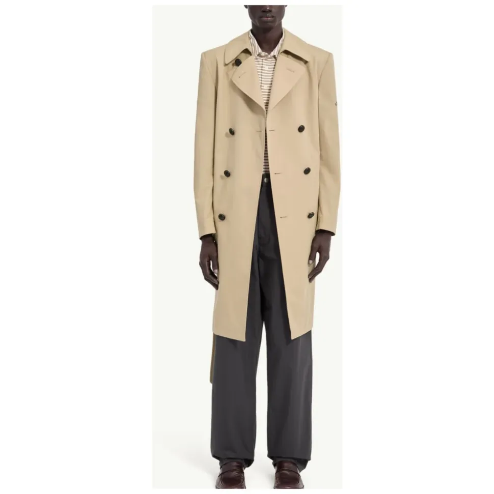 Trench-coat croisé ceinturé
