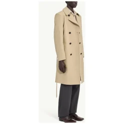 Trench-coat croisé ceinturé